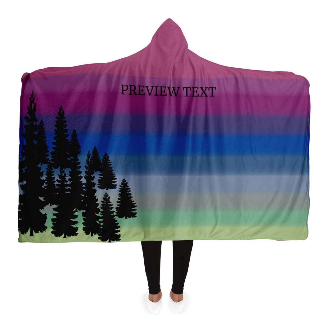 Low Aurora Hooded Blanket