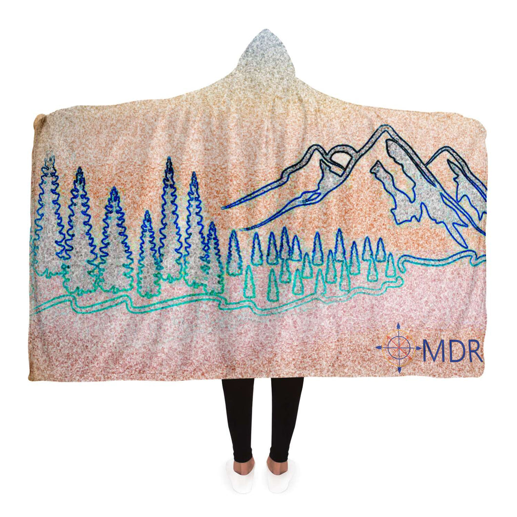 Next Sundown Rustic Hooded Blanket